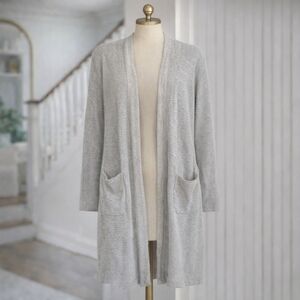 Anthropologie x Donni Slouchy Ribbed Striped Open Cardigan